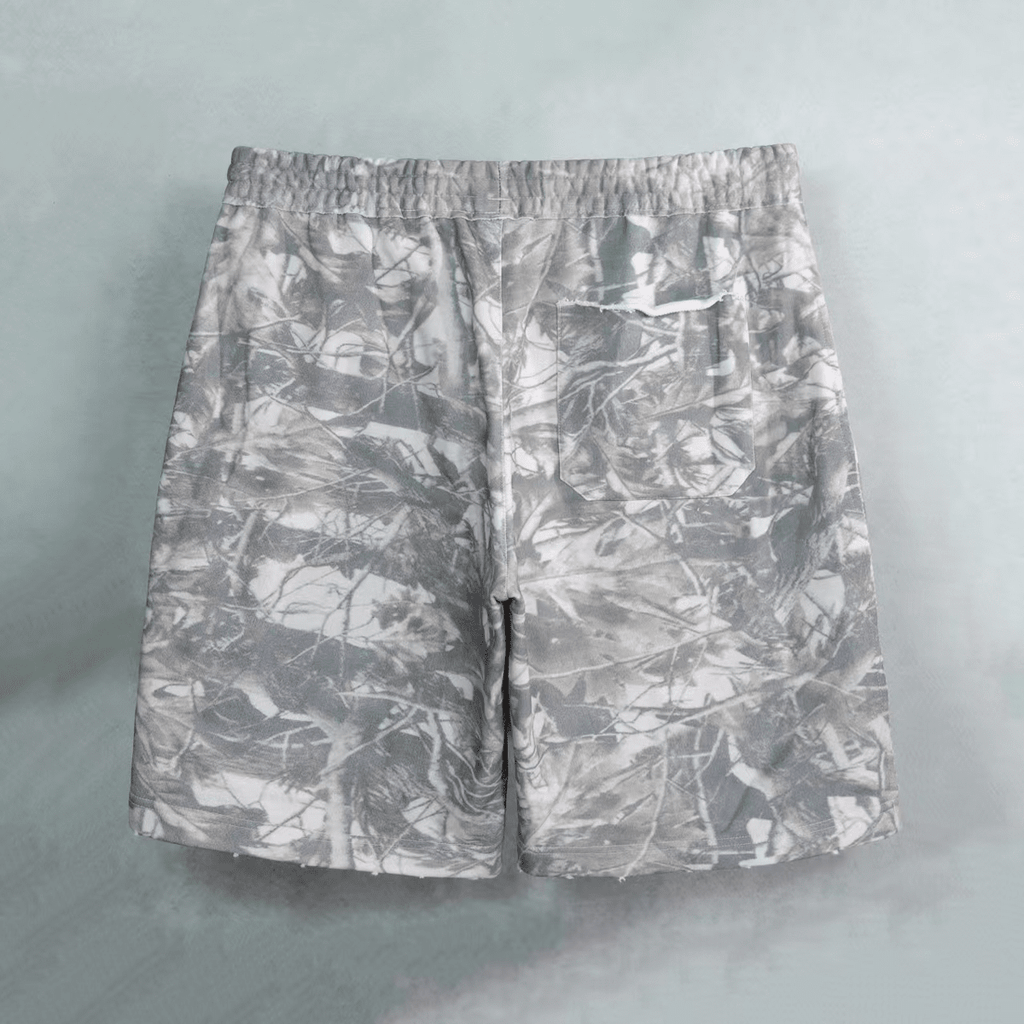 Unisex Heavyweight 100% Cotton French Terry Camo Shorts (400GSM)