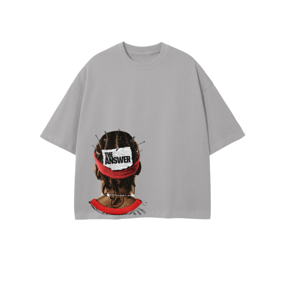 Unisex Heavyweight 100% Combed Cotton Cropped Oversized T-Shirt (250GSM)